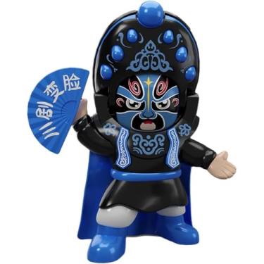 Imagem de Boneca de mudança de rosto da ópera de Sichuan com chapéu móvel, 5 maquiagens faciais, decoração de figura da ópera chinesa de Pequim, brinquedo interativo para crianças, presente de aniversár type2