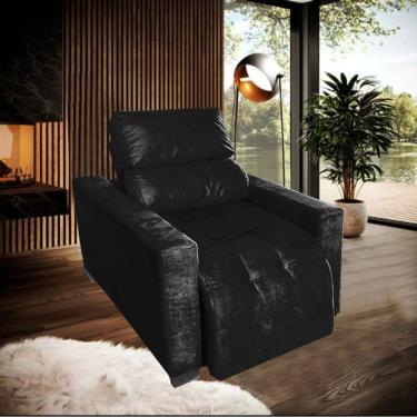 Imagem de Poltrona do Papai Retrátil e Reclinável Madri Preto