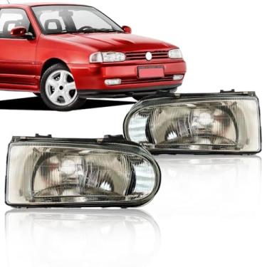 Imagem de Par Farol Gol Bola G2 1995 à 2002 Cromado