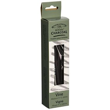 Imagem de Winsor & Newton Palitos de carvão Artist Vine, médio, caixa com 12 varetas