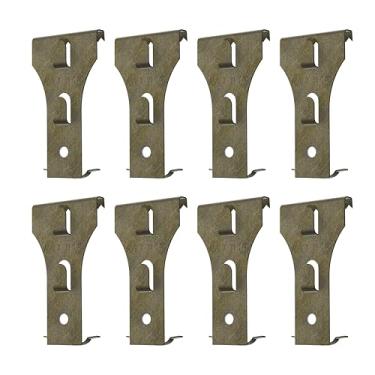 Imagem de Ganchos de tijolo - Ganchos de tijolos para pendurar imagens ao ar livre, grinalda, luz, decorações, guirlandas para tijolos de 5,35 cm a 6,35 cm de altura - 8 ganchos de metal por pacote