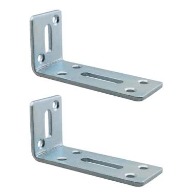 Imagem de JCBIZ 2 peças de suporte de prateleira flutuante em L suportes de canto de ângulo de 90 graus suportes de ângulo reto para prateleiras, suportes de prateleira para prateleiras de madeira prateleira de