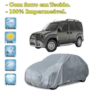 Imagem de Capa com forro cobrir carro Fiat Doblo 100% Impermeável Proteção Bezzt