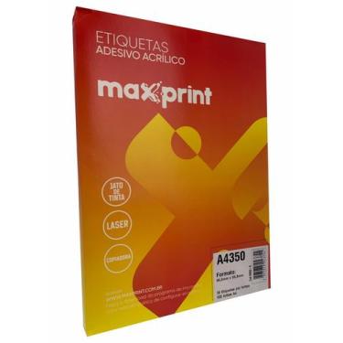 Imagem de Etiqueta a4350 ink/las 55,8x99,0mm 100fls maxprint