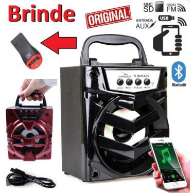 Imagem de Caixa Caixinha de Som Portátil Bluetooth Celular Universal Sem Fio Mp3