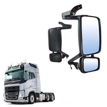 Imagem de Retrovisor Completo Volvo Fh Fm 2014 2015 Ld S Desembaçador - Globo