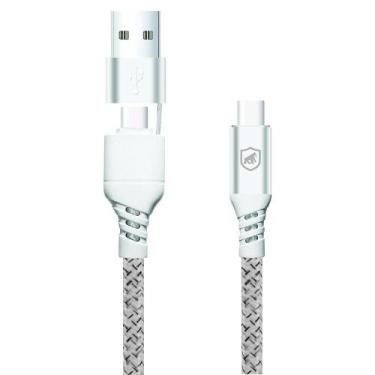 Imagem de Cabo Thunder 65W 2 em 1 Tipo C / Tipo C / USB-A -1M- Gshield