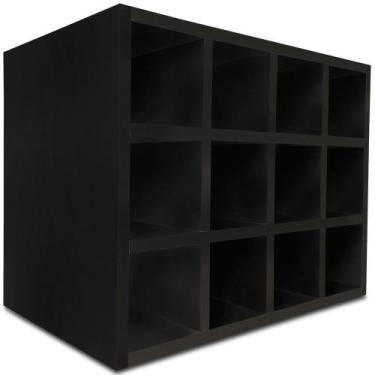 Imagem de Adega MDF Suporte Nicho De 12 Garrafas Vinho De Parede - Genus Móveis