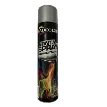 Imagem de Tinta Spray Uso Geral E Automotivo 400ml Radcolor, ALUMÍNIO