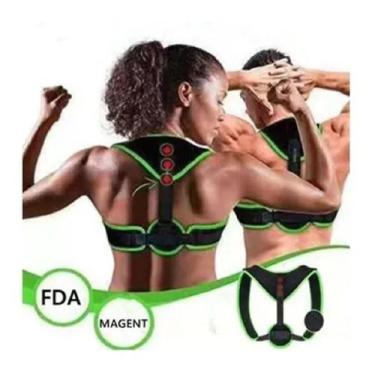 Imagem de Colete Corretor de Postura Magnético ajustavel Lombar Cinta Postural M