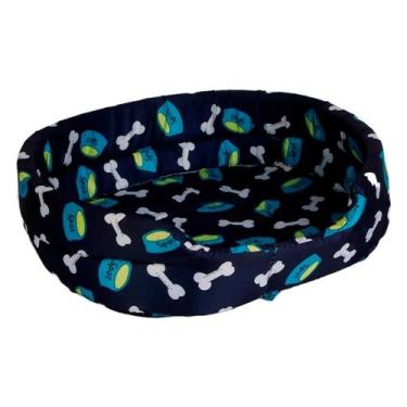 Imagem de Cama pet soft 60x15x54cm Azul Marinho - Zein