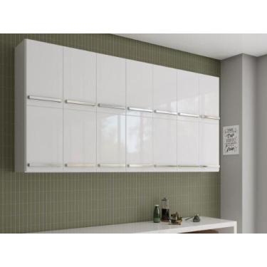 Imagem de Armário Multiuso Duplo 14 Portas Alemanha Branco Bela Casa - Bela Casa