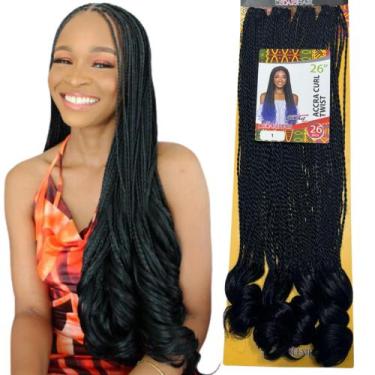 Imagem de Cabelo Afro Curl Twist Cacheado Cachos Na Ponta Boho Crochet - bbless,