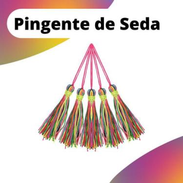 Imagem de Pingente De Seda Tassel - Franja - Multicolorido - Com 50 Unidades - N