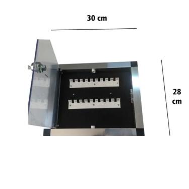 Imagem de Kit 2 Claviculários Chaves P/condomínio 20 Chaves Alumínio - Primos, C