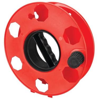 Imagem de Performance Tool W2274 Carretel de cabo pesado de 28 cm para segurar cabos de extensão, laranja, capacidade de 45 m