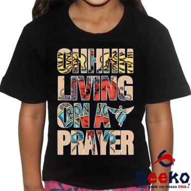 Imagem de Camiseta Infantil Bon Jovi 100% Algodão Livin On A Prayer Rock Geeko, 