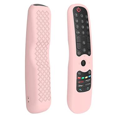 Imagem de LEFXMOPHY Capa de silicone para controle remoto LG Magic MR23 GN - compatível com Smart TV 2023, MR24 GA, modelos AN-MR21GA 2021-2023 - Capa protetora