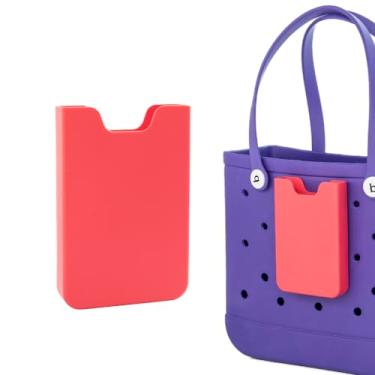 Imagem de MOSZANDI Suporte de telefone para bolsa Bogg Suporte de celular compatível com todas as bolsas Bogg Bolsa de telefone de silicone à prova d'água resistente bolsa Bogg Acessórios para bolsas de praia