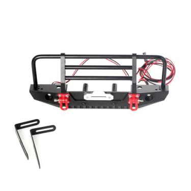 Imagem de LCX 1/10th RC Crawler Car Aluminum Bull Push Bar Front Bumper for TRX4 TRX6 Axial SCX10 II SCX10 III Gen7 Gen8 Gen9, Upgrades Parts Accessories