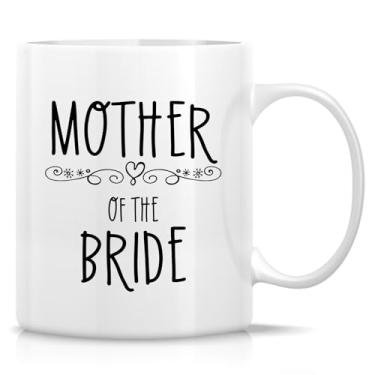 Imagem de Retreez Caneca engraçada Mãe da Noiva - Presente de festa nupcial para mãe - 325 ml xícara de café ou chá de cerâmica - Presente divertido e bem-humorado para a mãe da noiva, dia do casamento, chá de