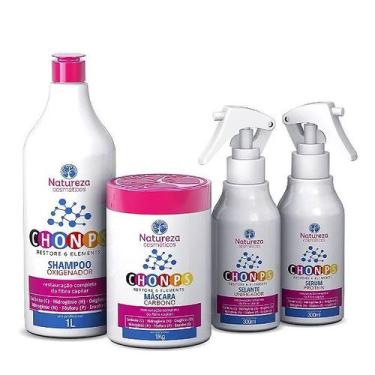 Imagem de Kit Chonps 6 Elementos 4 Passos - Natureza Cosméticos - Natureza Cosme