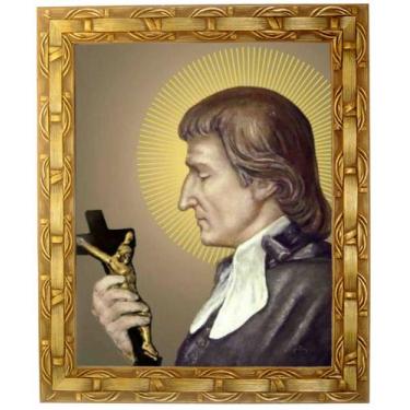 Imagem de Quadro São Luiz Montfort, Mod. 01, Tam. 30x25cm. Angelus - Dom Geraldo