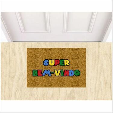Imagem de Capacho Personalizado Super Bem Vindo Antiderrapante Portas - ZAP TAPE