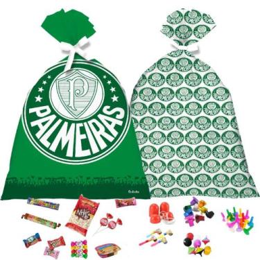 Imagem de Sacola Surpresa Para Lembrancinhas Time Futebol Palmeiras  - 8 Unidade
