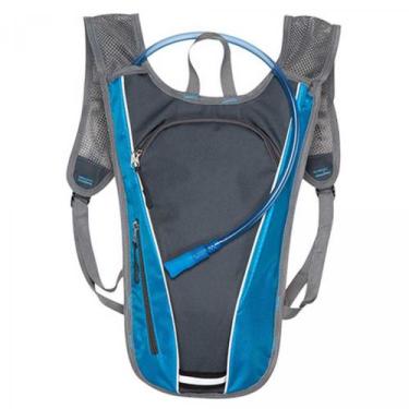 Imagem de Mochila Ciclismo De Hidratação 2 Litros Azul Com Cinza - Evolution