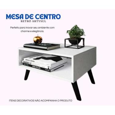 Imagem de Mesa de Centro Retrô / Branca - Artysul Móveis