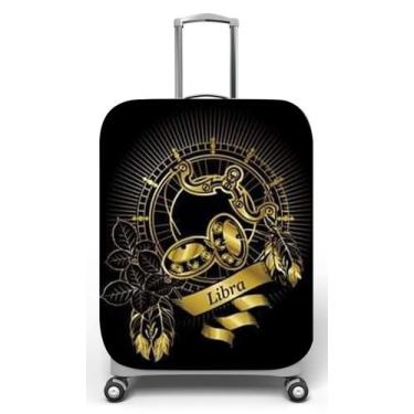 Imagem de Capa para mala de viagem M, medidas max C40x A59 x P27cm Libra Preto e