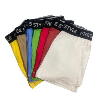 Imagem de Kit De 10 Cuecas Boxer Adulto Multicor - Diversas, P, Branco