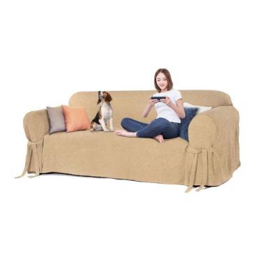 Imagem de Capa para Sofá de 6 lugares até 2,80m em Acquablock Impermeável Pets K