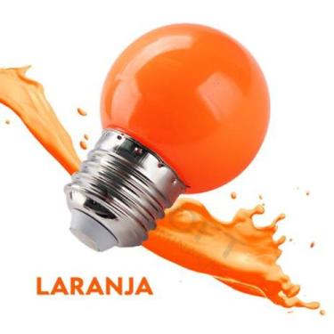 Imagem de Lâmpada LED bolinha Decorativa Laranja 1w COMBO COM 10 - CTB, Bivolt