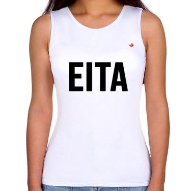 Imagem de Regata Feminina Eita - Foca na Moda, Branco, P