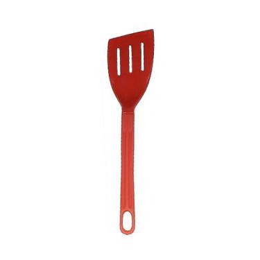 Imagem de Espátula Talher em Nylon Cozinha Utensílio Vermelho 28cm - Talheres Ju