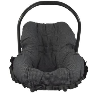 Imagem de Capa para bebe conforto básico - preto com poá branco - ALAN PIERRE BA
