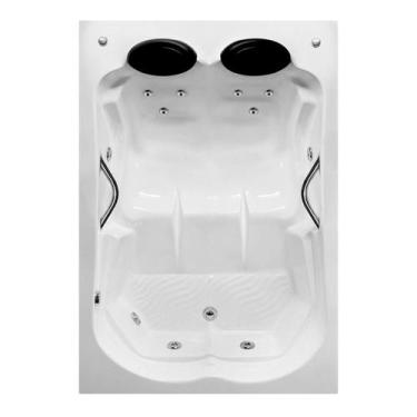 Imagem de Banheira Dupla Gardenia COMPLETA com hidro - Só Banheiras, 1,80x1,40x0