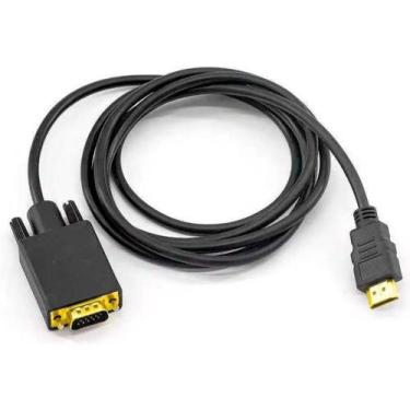 Imagem de Cabo Adaptador e Conversor HDMI para VGA 1,8 Metros - PONTO DO NERD