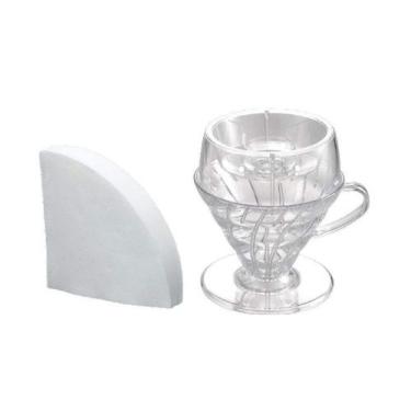 Imagem de Drip Assist Set - Coador v60 vd-02t filtro branco - Hario