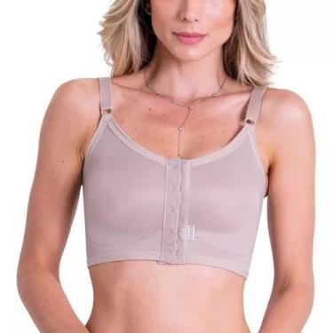 Imagem de Sutiã Pós Cirúrgico Reforçado Fecho Frontal Biobela - 1614,  BEGE, EXG