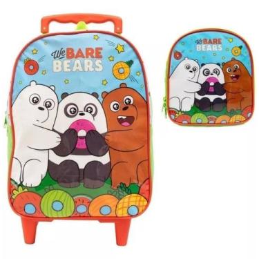 Imagem de MOCHILA DE RODINHAS URSO CURSO E LANCHEIRA Laranja - Xeryus, M, Laranj