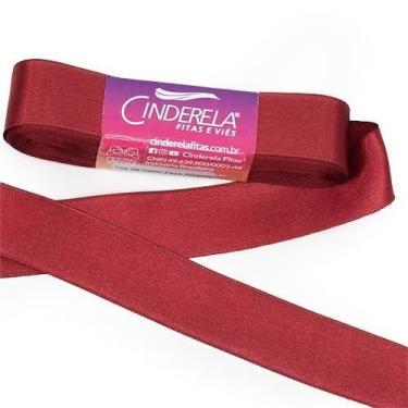 Imagem de Fita de Cetim nº 05 22mm com 10 Metros - Cinderela, 47 - VINHO