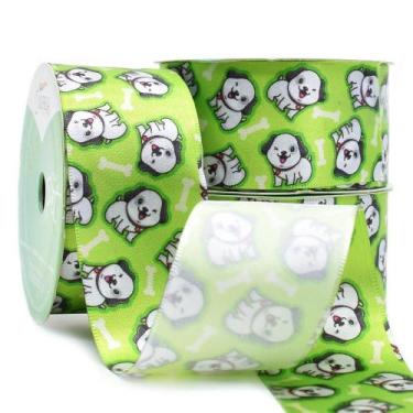 Imagem de Fita de Cetim Coleção Pets Dia de Brilhar 38mm com 10 Metros - 689 Pet
