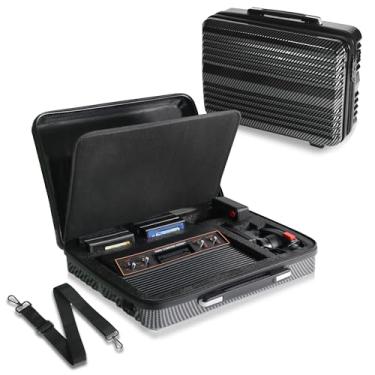 Imagem de Intec Gaming- Intecgaming Maleta de transporte para Atari 2600 plus, Maleta de armazenamento de grande capacidade adequada para console Atari 2600+, Controlador de joystick, Controladores de pás,