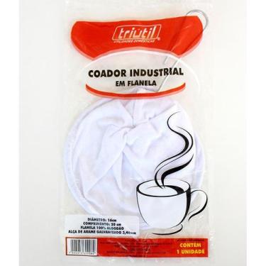 Imagem de Kit 10 Coador Industrial Com Tecido 100% Algodão - Triutil