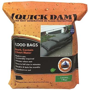 Imagem de Pacote de 6 sacos de areia rápidos sem areia 600 mm auto-infláveis sem necessidade de areia! da Quick