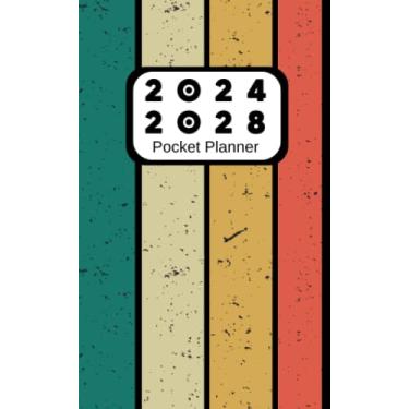 Imagem de 2024-2028 Pocket Planner: 5 Years Monthly Calendar From January 2024 To December 2028 for Purse