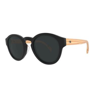 Imagem de Óculos de sol hb buzz matte black wood gray polarized